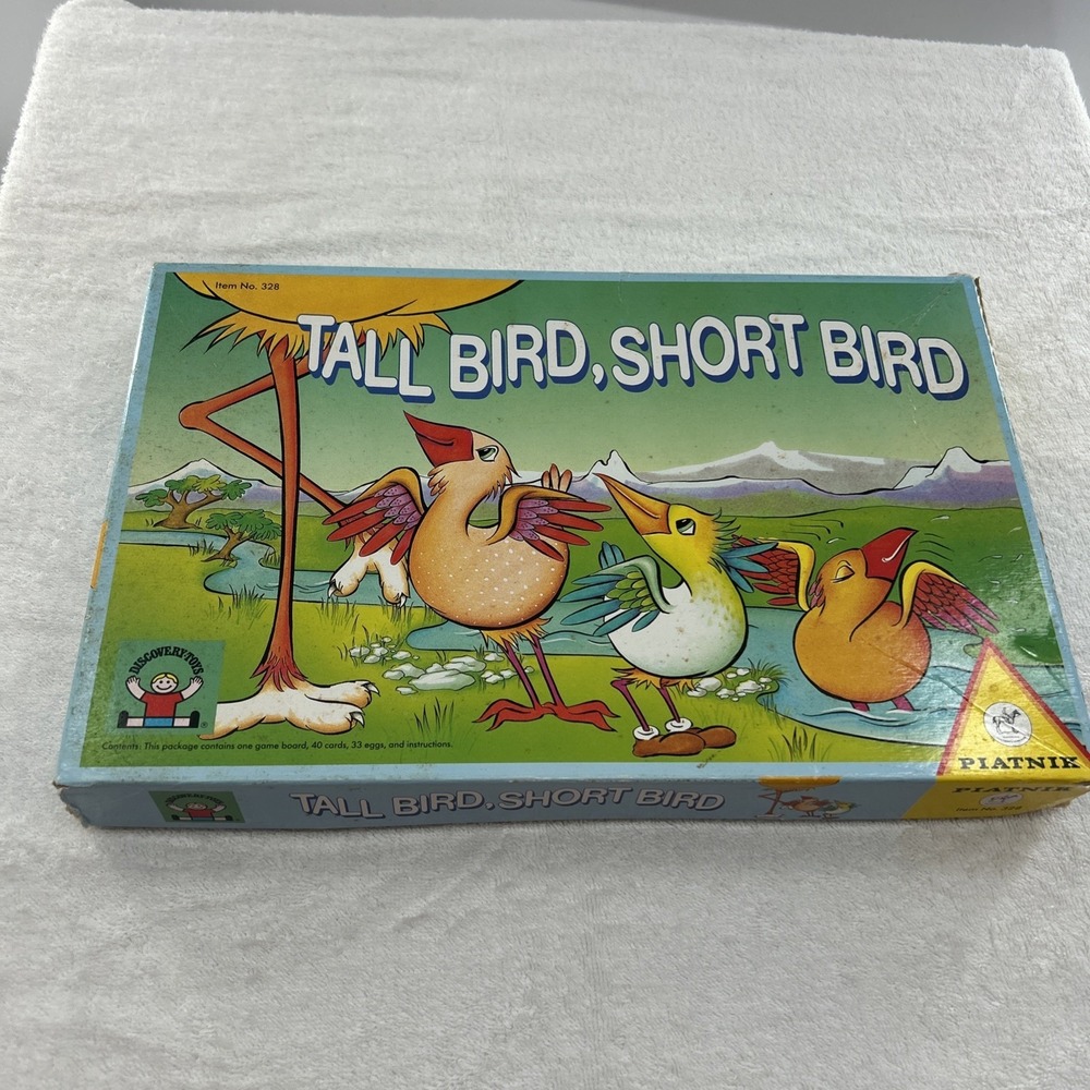 Discovery Toys Tall Bird, Short Bird 1988 Piatnik Vintage Board Game In Austria